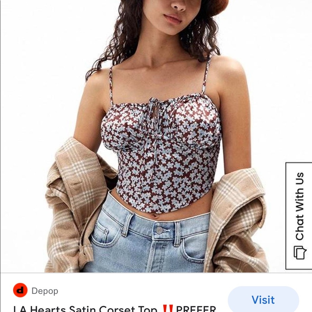 la hearts corset top